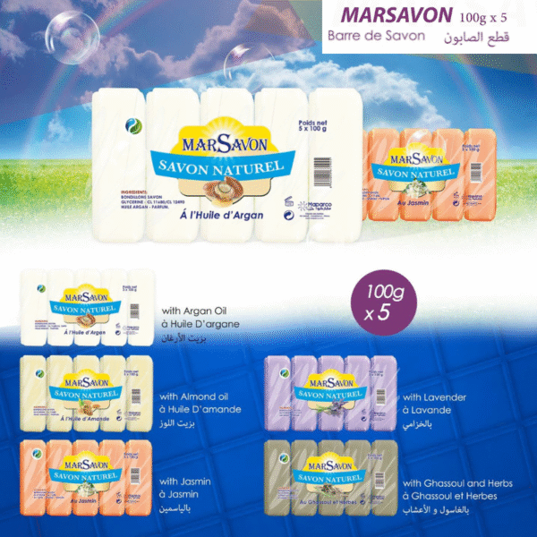 Savon Solid pack 100g*5- MARSAVON